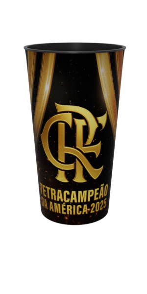 Copo Flamengo Campeão Libertadores 2025 Oficial 550 ML