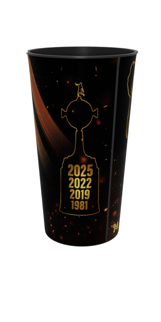 Copo Flamengo Campeão Libertadores 2025 Oficial 550 ML - Imagem 2