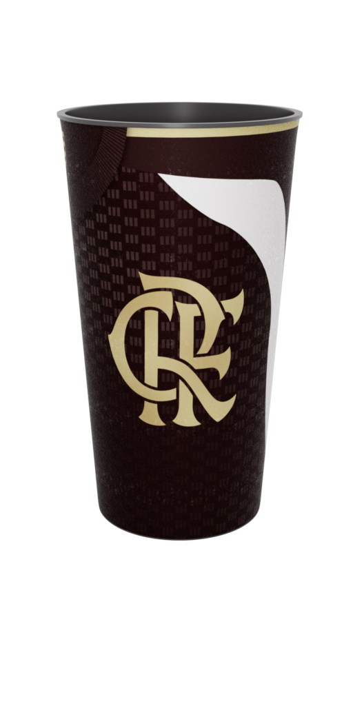Copo Flamengo Camisa Treino 2026 Oficial 550 ML